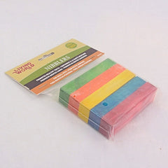 LIVINGWORLD 61317 Mainan Hamster Nibbler Rainbow Wood Chew no type Tidak ada merek 