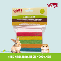 LIVINGWORLD 61317 Mainan Hamster Nibbler Rainbow Wood Chew no type Tidak ada merek 