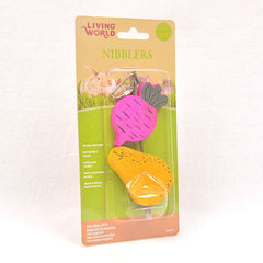 LIVINGWORLD Mainan Kelinci Hamster Nibblers Wood Chew Beet and Pear no type Tidak ada merek 