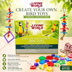Mainan Burung Custom LIVINGWORLD 81733 Acrylic Toy For M To L Bird no type Tidak ada merek 