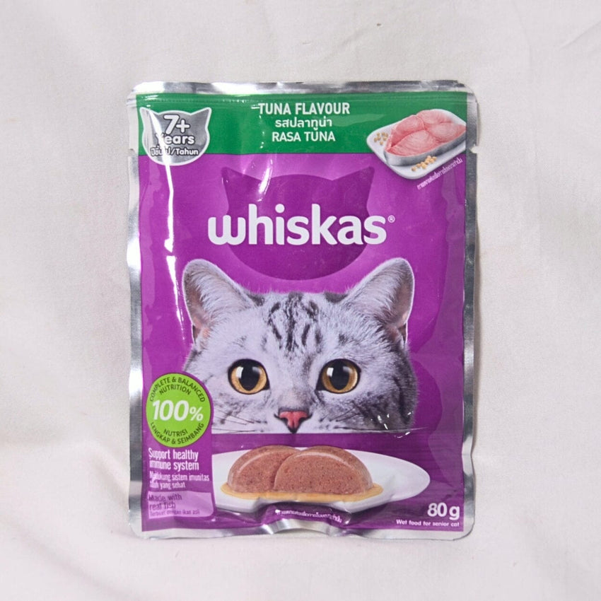 Makanan Kucing Senior WHISKAS 7+ Wetfood Tuna 85gram no type Tidak ada merek 