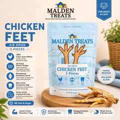 MALDENTREATS Snack Anjing Chicken Feet 5pcs no type Tidak ada merek 