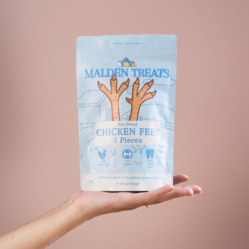 MALDENTREATS Snack Anjing Chicken Feet 5pcs no type Tidak ada merek 