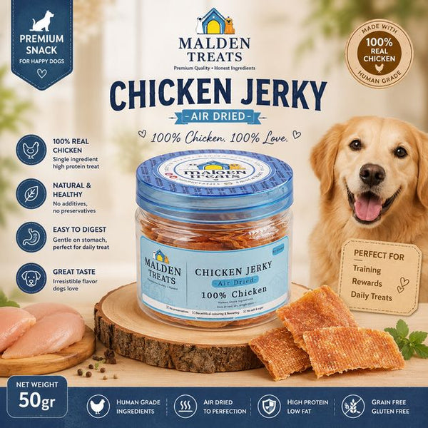 MALDENTREATS Snack Anjing Chicken Jerky 50gr no type Tidak ada merek 