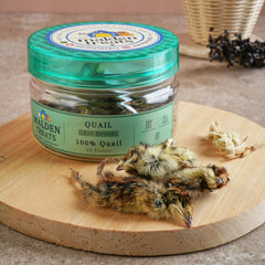 MALDENTREATS Snack Anjing Dehydrated Quail 10 pcs Jar no type Tidak ada merek 