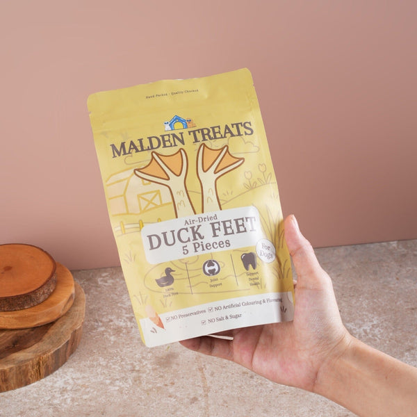 MALDENTREATS Snack Anjing Duck Feet 5pcs no type Tidak ada merek 