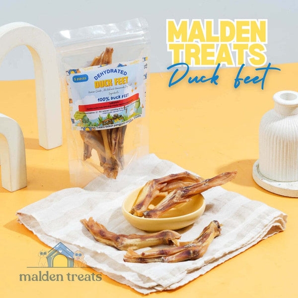 MALDENTREATS Snack Anjing Duck Feet 5pcs no type Tidak ada merek 