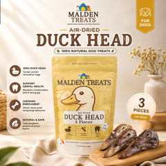 MALDENTREATS Snack Anjing Duck Head 3pcs no type Tidak ada merek 