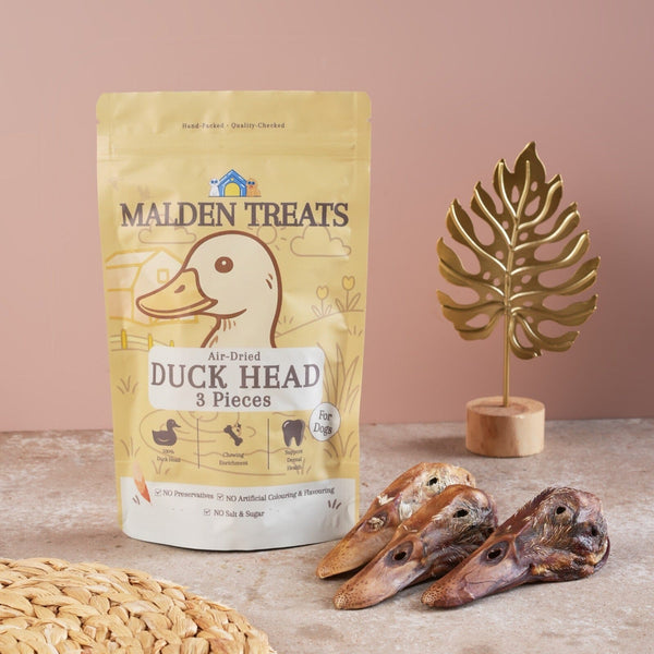 MALDENTREATS Snack Anjing Duck Head 3pcs no type Tidak ada merek 