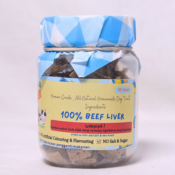 MALDENTREATS Snack Anjing Freeze Dried Beef Liver 30gr Dog Snack Maldentreats 
