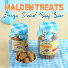 MALDENTREATS Snack Anjing Freeze Dried Beef Liver 30gr Dog Snack Maldentreats 