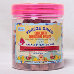 MALDENTREATS Snack Anjing Freeze Dried Chicken Dragon Fruit 90gr Dog Snack Tidak ada merek 