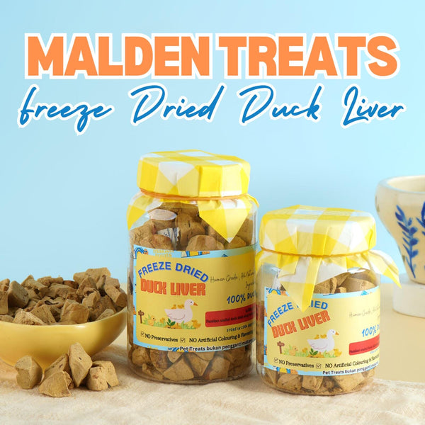 MALDENTREATS Snack Anjing Freeze Dried Duck Liver 30gr Dog Snack Maldentreats 