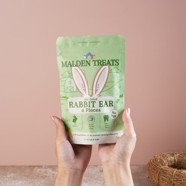MALDENTREATS Snack Anjing Rabbit Ear 4pcs no type Tidak ada merek 