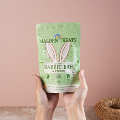 MALDENTREATS Snack Anjing Rabbit Ear 4pcs no type Tidak ada merek 