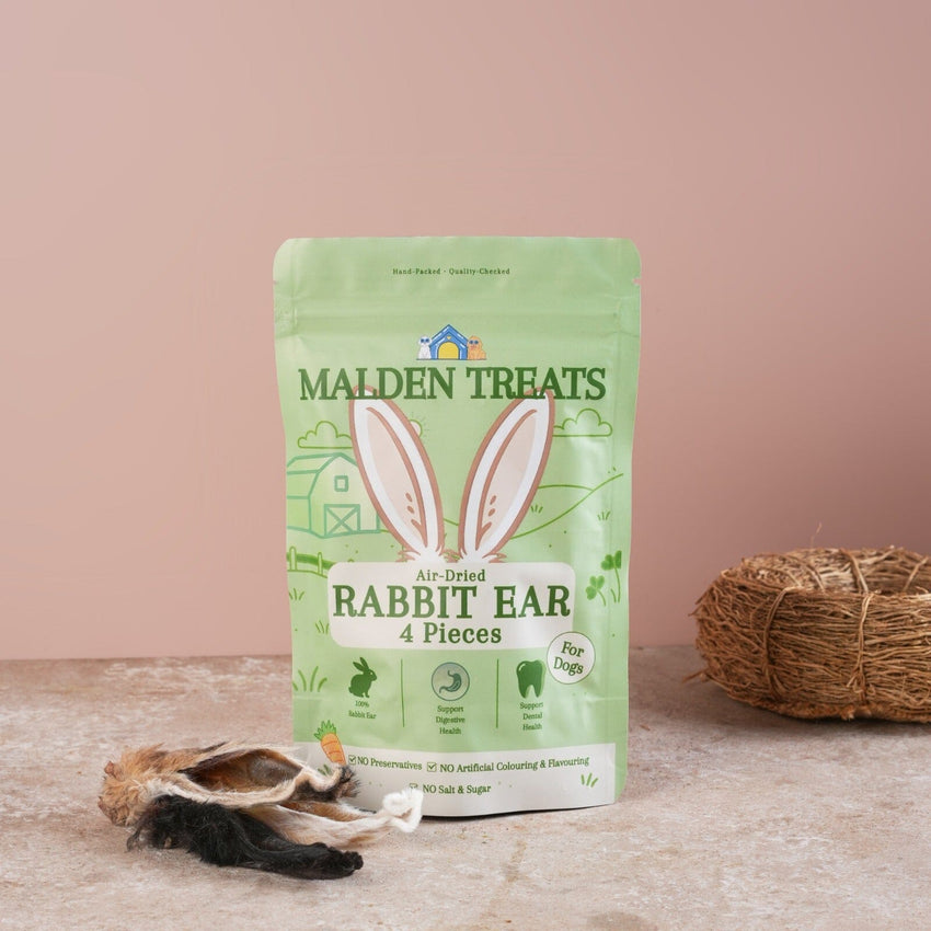 MALDENTREATS Snack Anjing Rabbit Ear 4pcs no type Tidak ada merek 