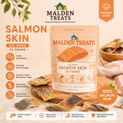 MALDENTREATS Snack Anjing Salmon Skin 25gr Dog Snack Tidak ada merek 