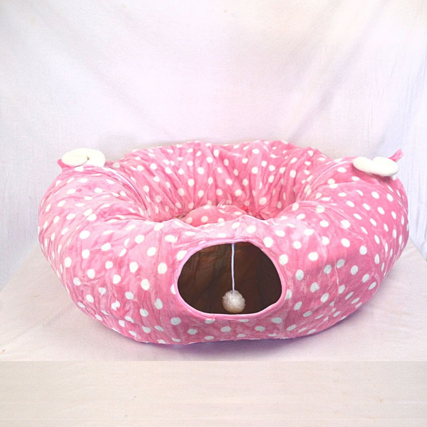 MAME Mainan Kucing Tunnel Pillow Full Pink Cat Toy Tidak ada merek 