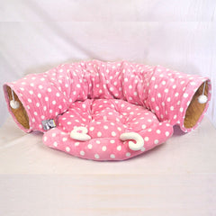 MAME Mainan Kucing Tunnel Pillow Half Pink Cat Toy Mame 
