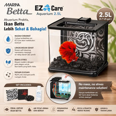 MARINABETTA Akuarium EZ Care Aquarium Black 2.5L Fish Supplies Pet Republic Indonesia 