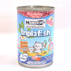 MARKOTOPS Kitten Triple Fish Tuna Roe with Cranberry 400gr no type Tidak ada merek 