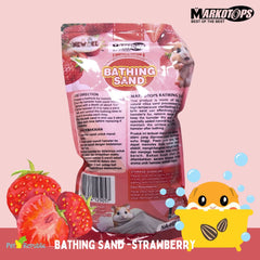 MARKOTOPS Pasir Hamster Bathing Sand STRAWBERRY 1KG no type Tidak ada merek 