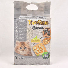 MARKOTOPS Pasir Kucing Tofu Soya Cat Litter CHARCOAL 7L no type Markotops 