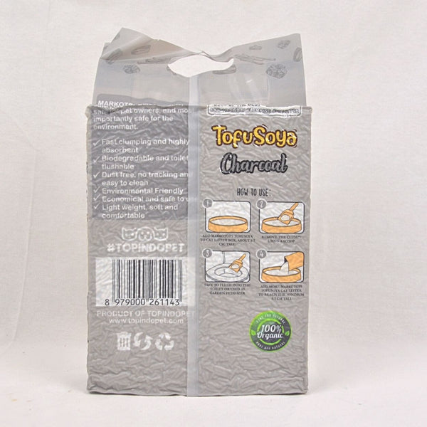 MARKOTOPS Pasir Kucing Tofu Soya Cat Litter CHARCOAL 7L no type Markotops 