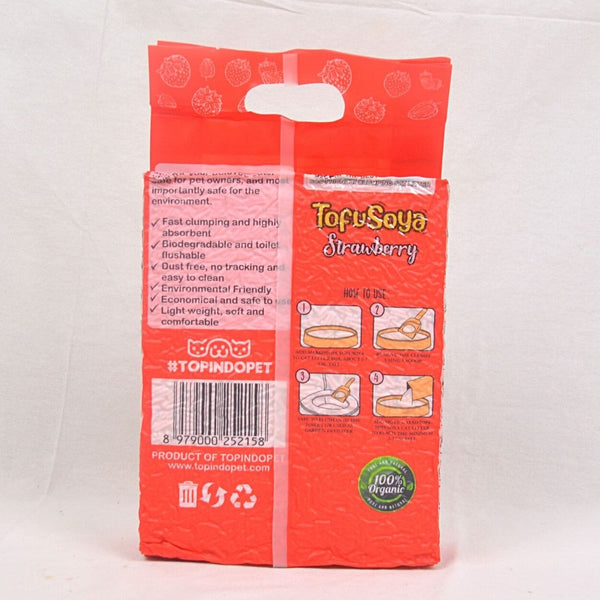 MARKOTOPS Pasir Kucing Tofu Soya Cat Litter STRAWBERRY 7L Cat Sanitation Tidak ada merek 