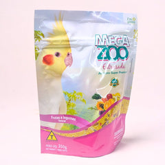 MEGAZOO Makanan Burung Cockatiels Food Fruit Vegetable 350g no type Tidak ada merek 