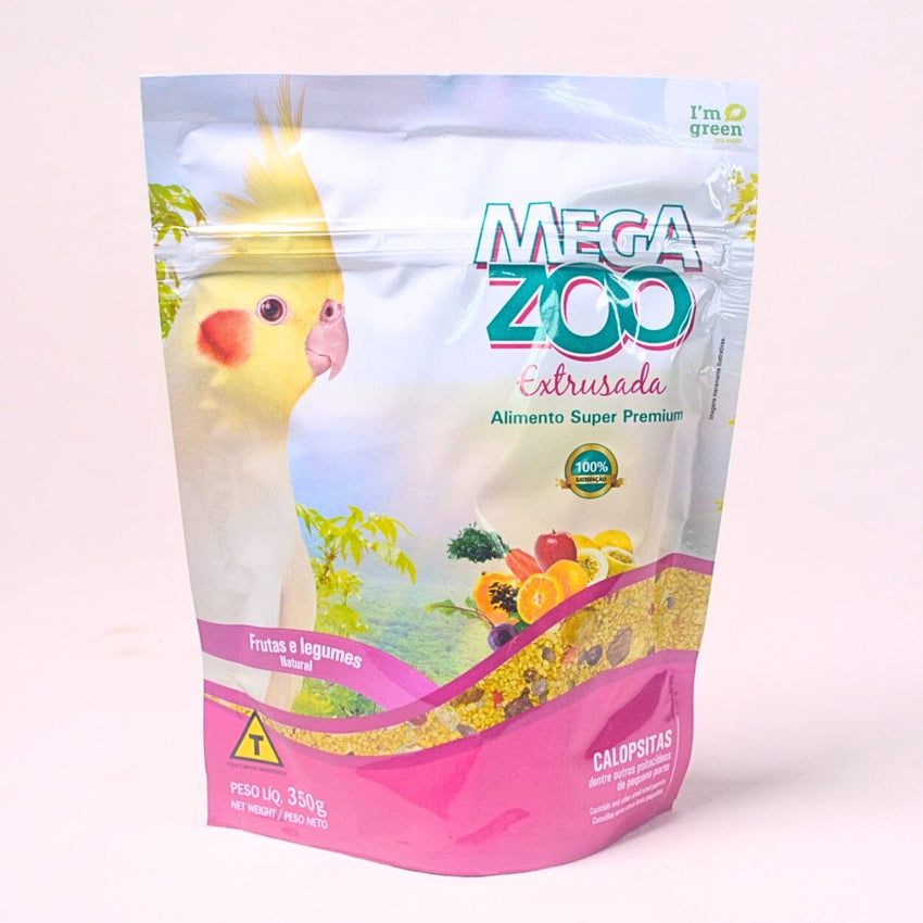 MEGAZOO Makanan Burung Cockatiels Food Fruit Vegetable 350g no type Tidak ada merek 