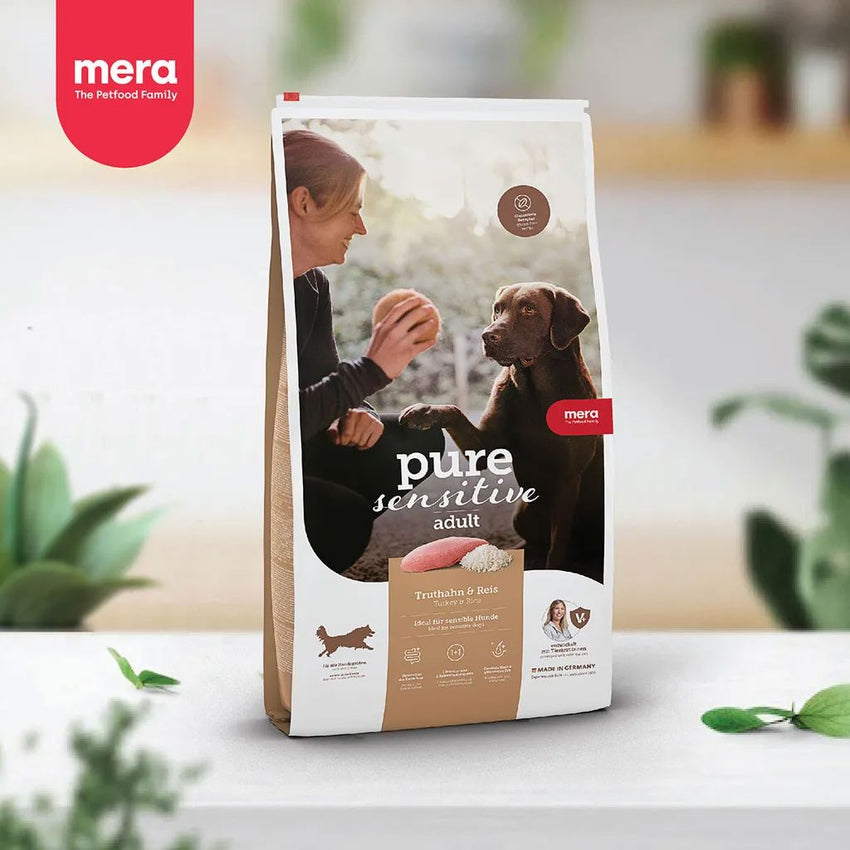 MERA Makanan Anjing Pure Sensitive Adult Turkey and Rice 1kg Dog Food Dry Tidak ada merek 