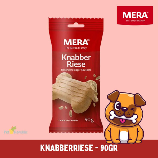 MERADOG Snack Anjing KNABBERRIESE Grain Free Biscuit 90gr no type Tidak ada merek 