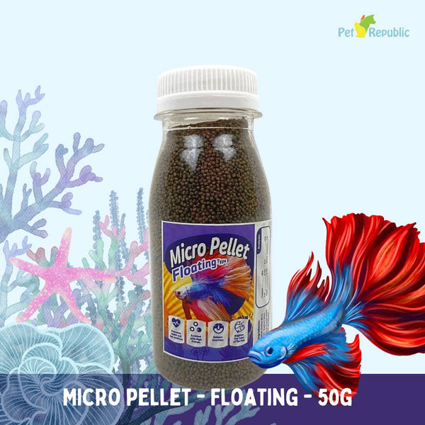 MICRO Pellet Makanan Ikan Floating Fish Food 50gr no type Tidak ada merek 