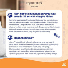 MININO Plus Makanan Kucing Chicken Fish and Rice 1.5kg no type Tidak ada merek 