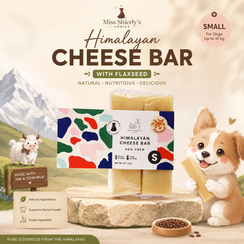 Miss Shierly's Choice Himalayan Cheese Bar Flaxseed Small Dog Snack Miss Shierly's Choice 