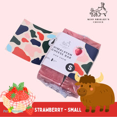 Miss Shierly's Choice Snack Anjing Himalayan Cheese Bar Strawberry Small Dog Dental Snack Miss Shierly's Choice 