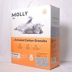 MOLLY Pasir Kucing Activated Carbon Granules Cat Litter 10L Cat Sanitation Molly 
