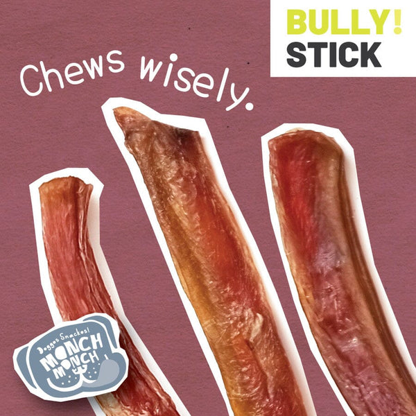 MONCHMONCH Snack Bully Stick Small 3pcs Dog Snack Monch Monch 