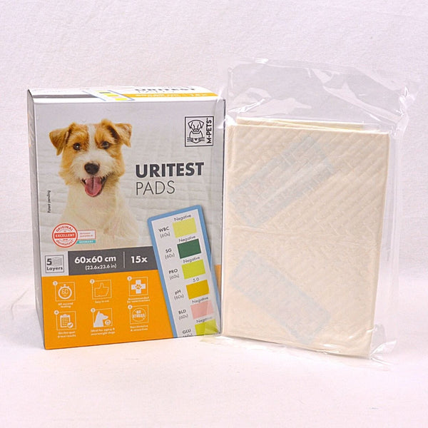 MPETS Alas Kandang Uritest Training Pad 60x60 15pcs no type Tidak ada merek 