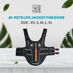 MPETS Jaket Renang Anjing Life Jacket for Dogs M no type Tidak ada merek 