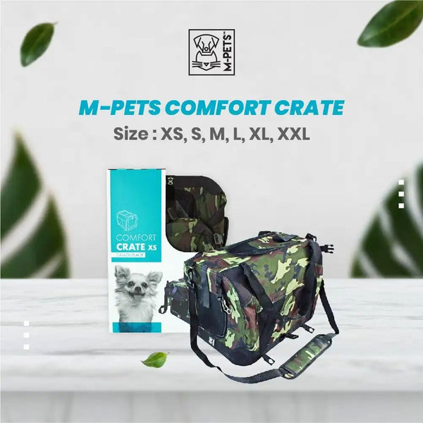 MPETS Kandang Travel Comfort Crate Camouflage Small Pet Cages Tidak ada merek 