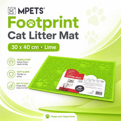 MPETS Karpet Kucing Footprint Cat Litter Mat Green Cat Sanitation Pet Republic Indonesia 