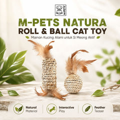 MPETS Mainan Kucing Natura Roll and Ball Cat no type Tidak ada merek 