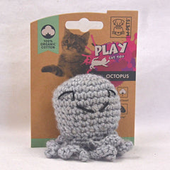 MPETS Mainan Kucing Octopus Organic Cotton Toys Grey Cat Toy Pet Republic Indonesia 