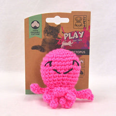 MPETS Mainan Kucing Octopus Organic Cotton Toys Pink Cat Toy Pet Republic Indonesia 