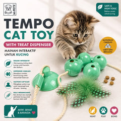 MPETS Mainan Kucing Tempo CAT Toy Cat With Treat Dispenser no type Tidak ada merek 