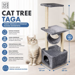 MPETS Mainan Rumah Kucing Cat Tree Taga Hobi & Koleksi > Perawatan Hewan > Mainan Hewan Tidak ada merek 