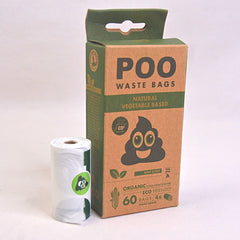 MPETS Poo Dog Waste Bag 60pcs Mint Scent no type Tidak ada merek 