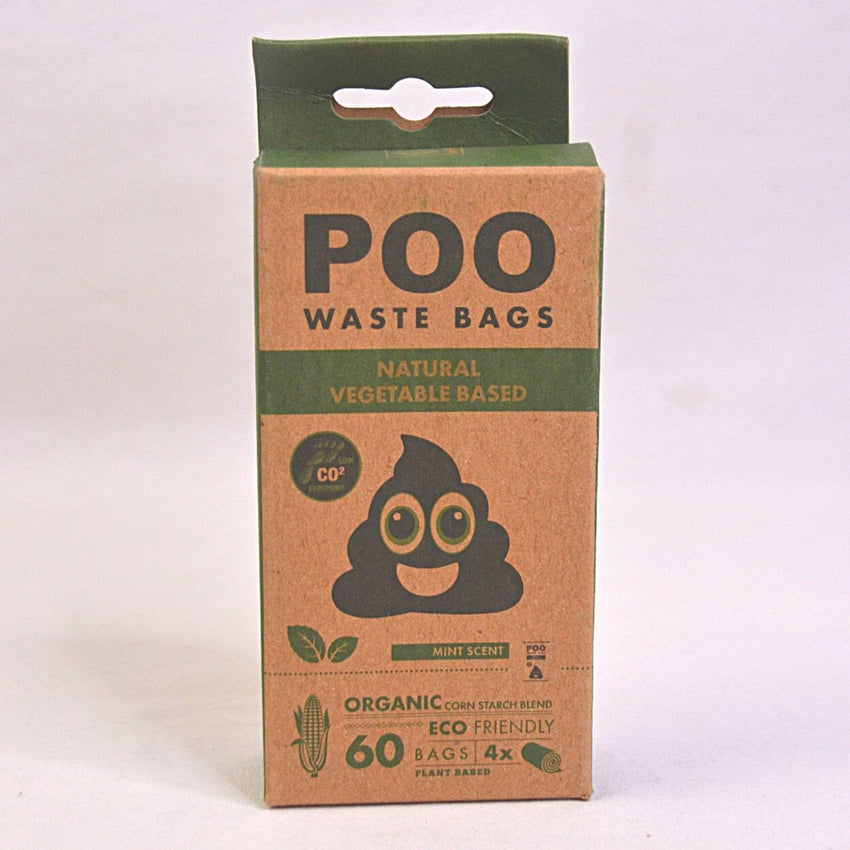 MPETS Poo Dog Waste Bag 60pcs Mint Scent no type Tidak ada merek 